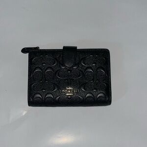 Coach Black Embossed Wallet